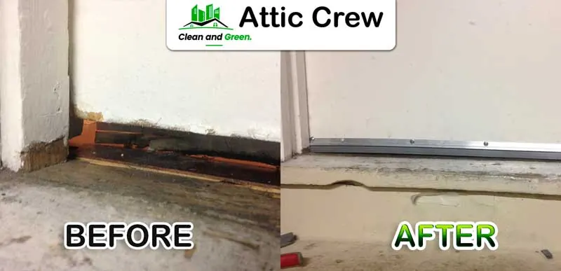 Rodent proofing: before and after