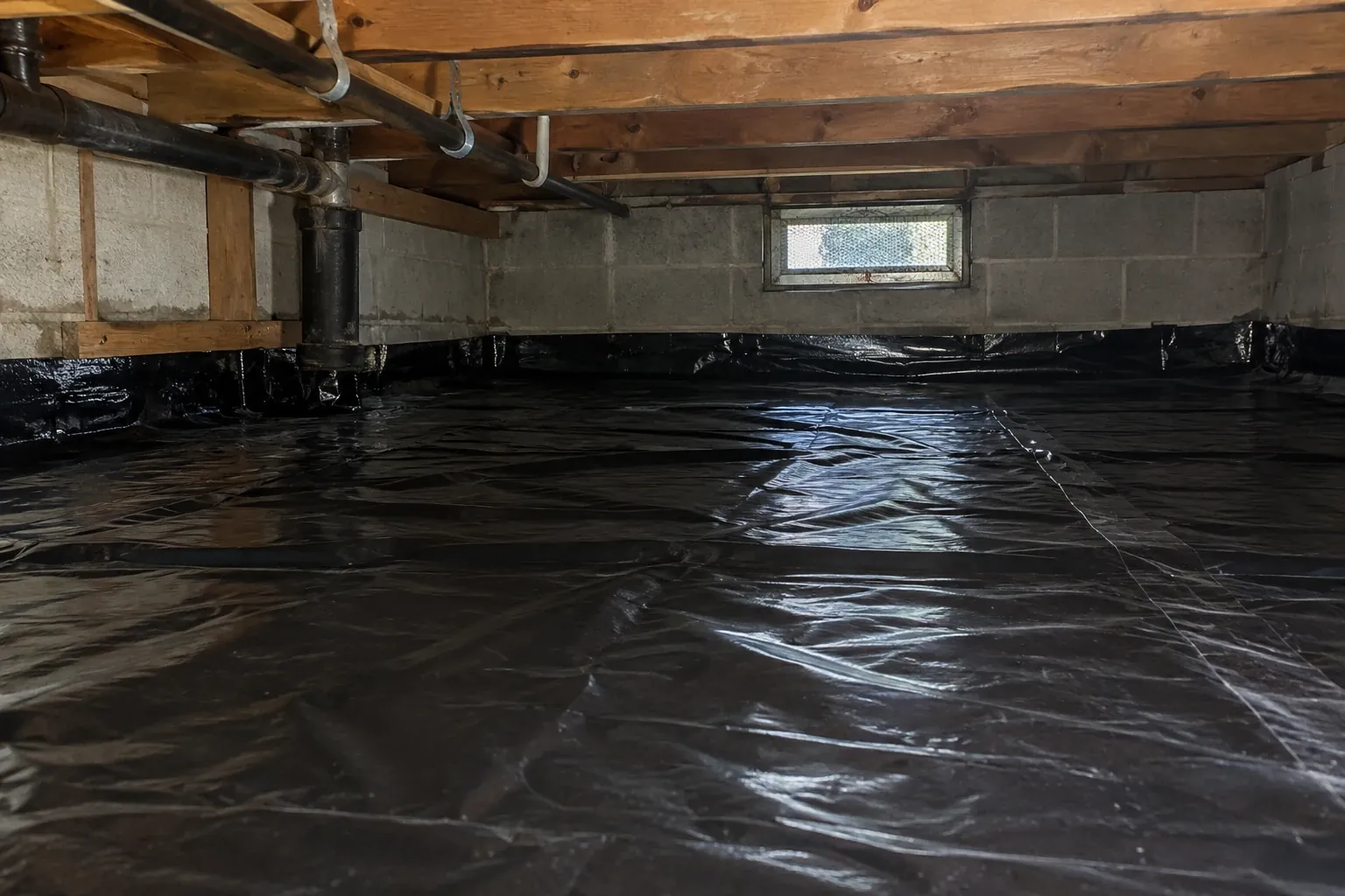 After: Resealed, and secured to maintain a hygienic, sealed environment.